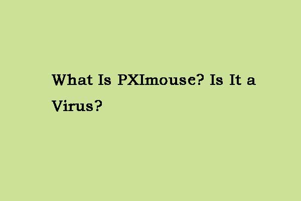 What Is PXImouse? Is It a Virus? Here Is the Answer!