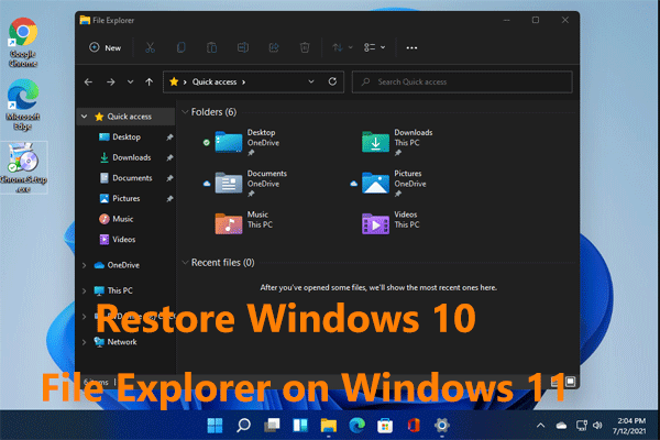 Guide: How to Switch back to Win10 File Explorer on Windows 11