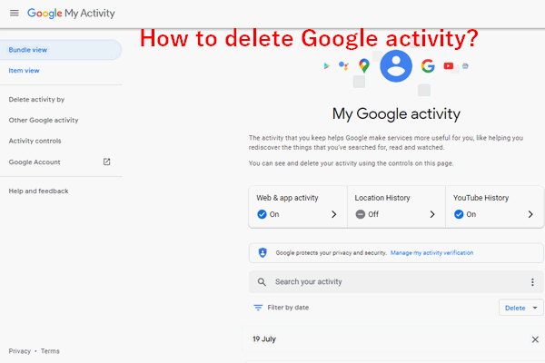 How To Access & Delete Your Activity In Google Search History