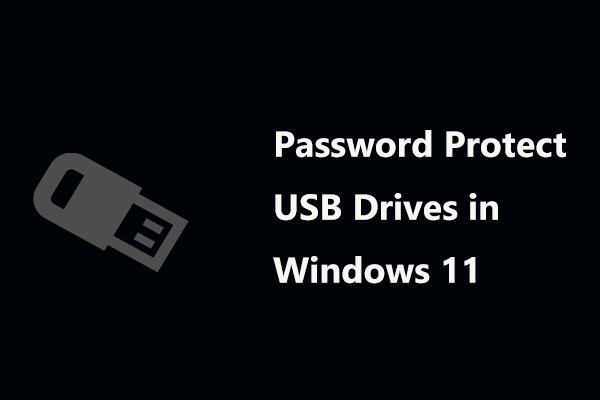 Full Guide – How to Password Protect USB Drives in Windows 11?