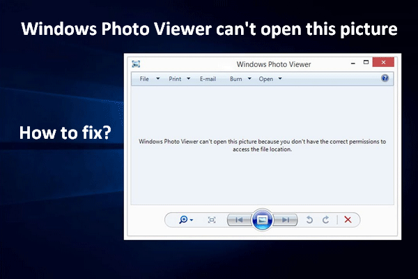 [Résolu] Erreur Visionneuse de photos Windows ne peut ouvrir cette image