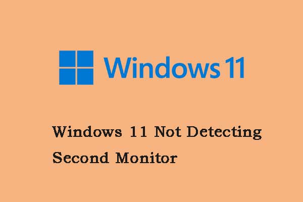 Cara Memperbaiki Windows 11 Tidak Mendeteksi Monitor Kedua [4 Ways]