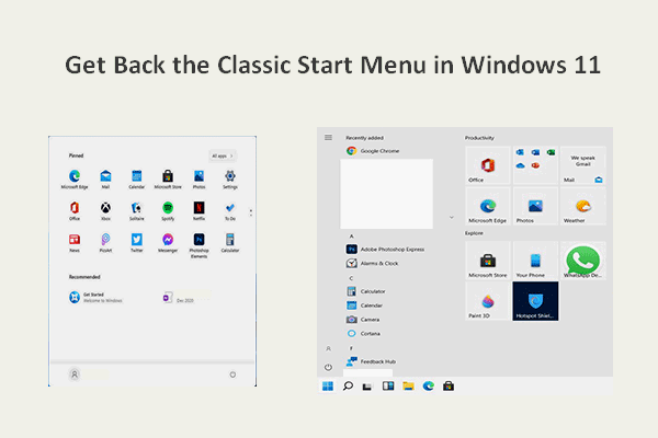 How To Get Back The Classic Start Menu In Windows 11