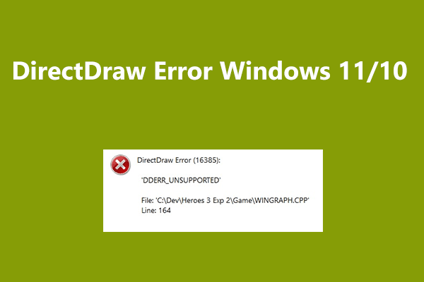 How to Fix DirectDraw Error Dderr_Unsupported in Legacy Games