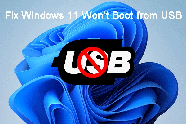 Windows 11 Won’t Boot from USB! How to Fix It?