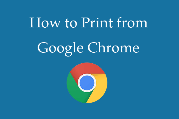 How to Print from Google Chrome