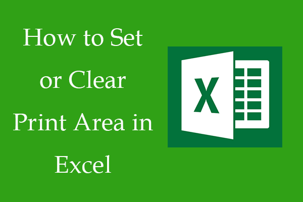 How to Set or Clear Print Area in Excel