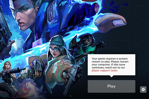 Fixes for Your Game Requires a System Restart to Play Valorant