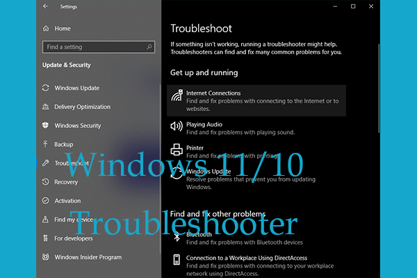 How to Run Windows 11/10 Troubleshooters to Fix PC Problems