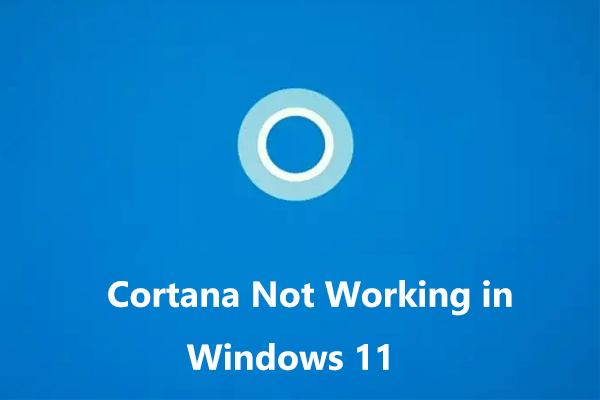 Is Cortana Not Working in Windows 11? Multiple Methods for You!