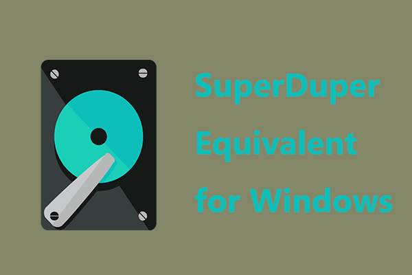 Use SuperDuper Equivalent for Windows 11/10/8/7 to Back up PC