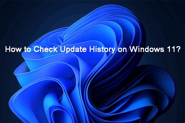 How to Check the Update History on Windows 11? [3 Ways]