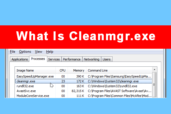 What Is Cleanmgr.exe & Is It Safe & How to Use It? [Answered]