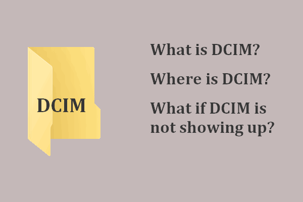 Le dossier DCIM est manquant, vide ou n’affiche pas les photos: Résolu
