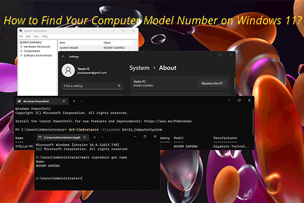 How to Find Your Computer Model Number on Windows 11?