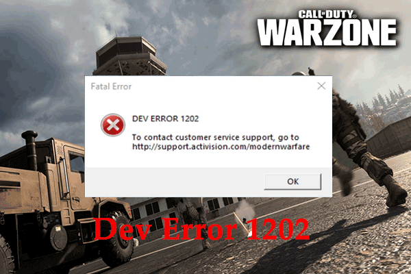 [Easy Fixes] Dev Error 1202 in Call of Duty Modern Warfare
