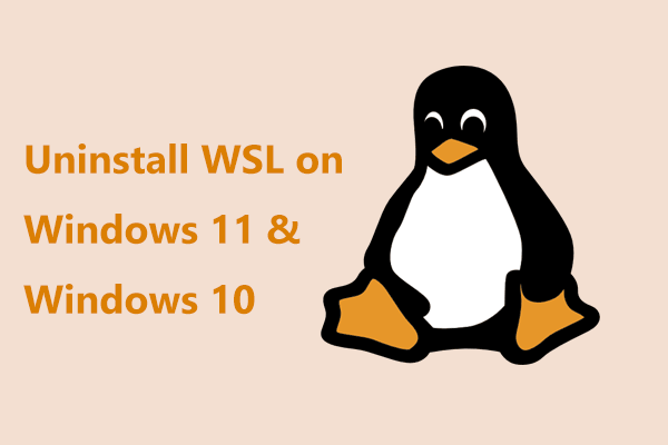 How to Uninstall WSL on Windows 11 & Windows 10? See a Guide!