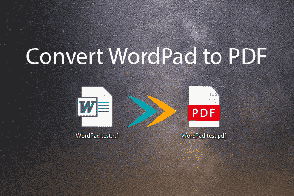 How to Convert WordPad Documents to PDF?