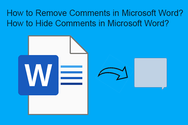How to Delete or Remove (All) Comments in Microsoft Word?