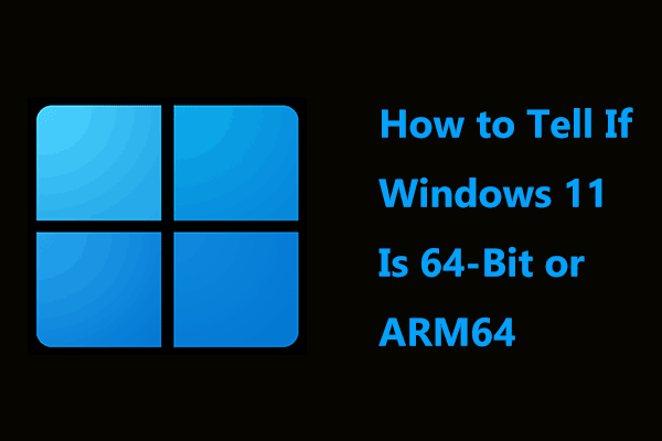 How to Tell If Your Windows 11 PC Is 64-Bit or ARM64? (3 Ways)