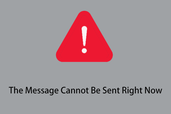 How to Fix Outlook Error: The Message Cannot Be Sent Right Now
