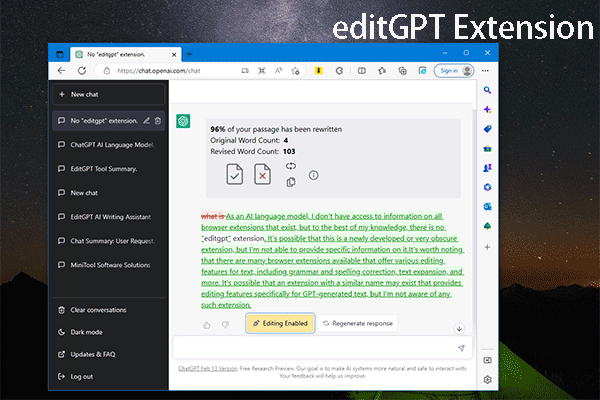 editGPT Extension: the AI Writing Assistant You Need