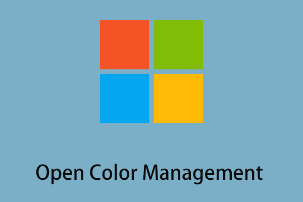 7 Ways to Open Color Management in Windows