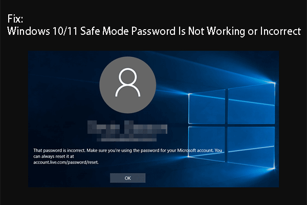 Fix: Windows 10/11 Safe Mode Password Is Not Working