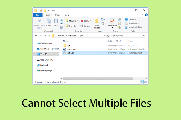 How to Fix Cannot Select Multiple Files in Windows 10/11
