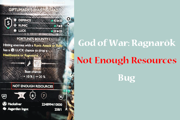 7 Solutions to God of War: Ragnarök Not Enough Resources Bug