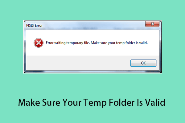 7 Ways to Fix Make Sure Your Temp Folder Is Valid