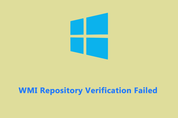 WMI Repository Verification Failed with 0x80041003 or 0x80070005