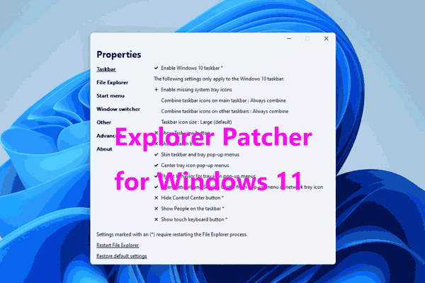 Explorer Patcher for Windows 11 - Make PC Look Like Windows 10