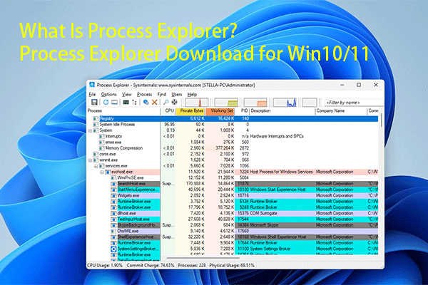 What Is Process Explorer? Process Explorer Download for Win10/11