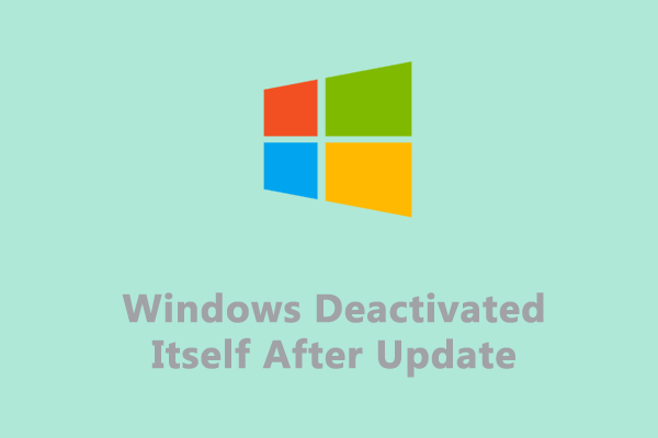 [Easy Guide] Windows Deactivated Itself After Update