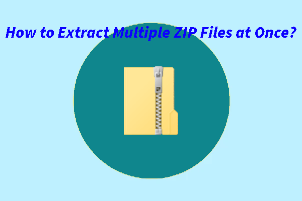 How to Extract Multiple ZIP Files at Once?