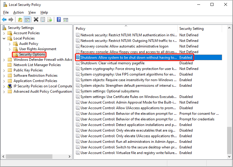 find the corresponding policy