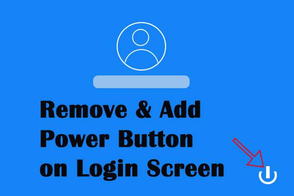 How to Add/Remove the Power Button on Login Screen