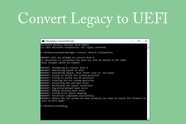 How to Change BIOS Mode from Legacy to UEFI Windows 10