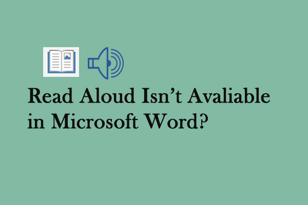 Easy Ways to Fix Read Aloud Isn’t Available in Microsoft Word