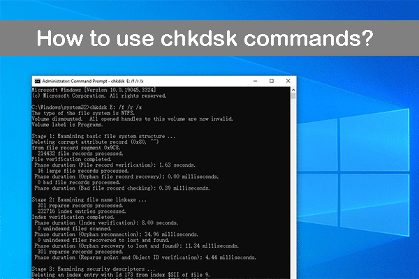 CHKDSK Commands: Fix Hard Drives Errors on Windows