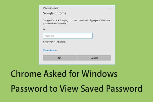 Fix: Chrome Asked for Windows Password to View Saved Password