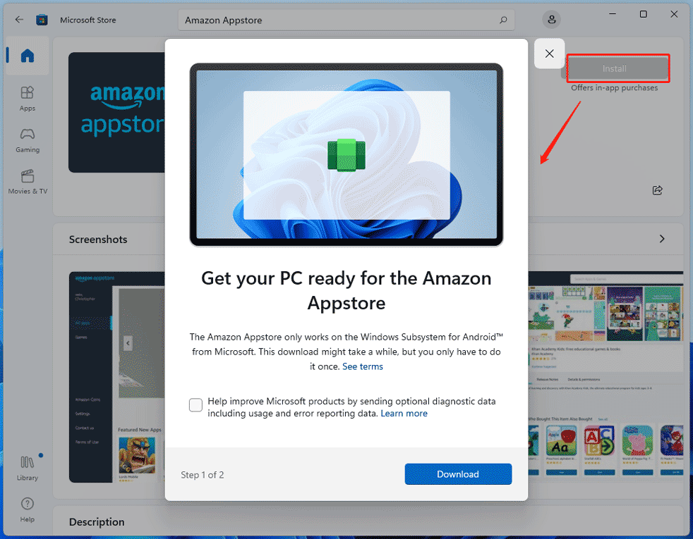 install Amazon Appstore