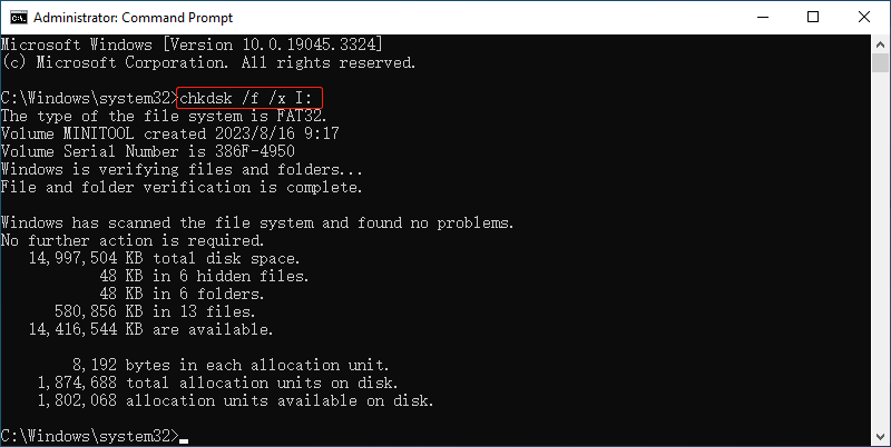 use MiniTool Partition Wizard to check errors on an SD card