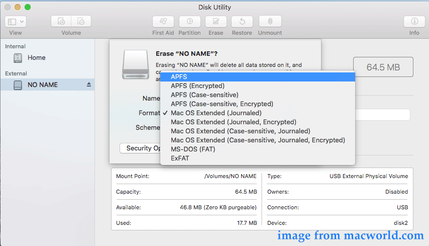 format external drive mac