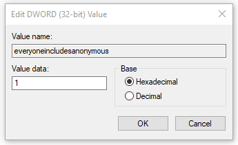 set its Value data to 1