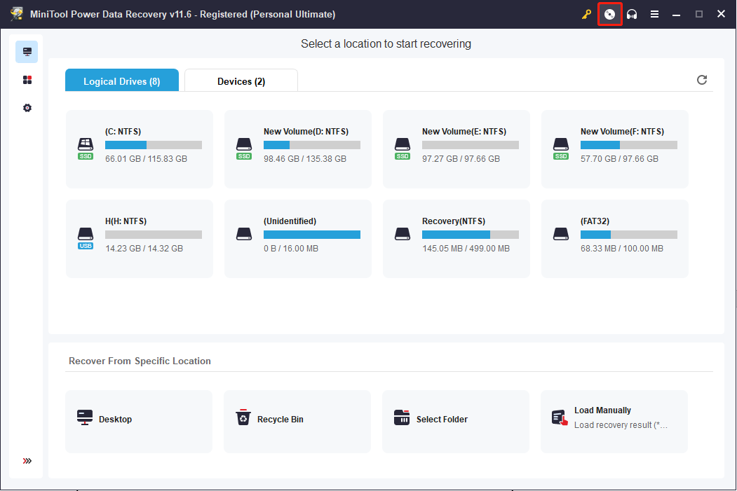 open MiniTool Bootable Builder