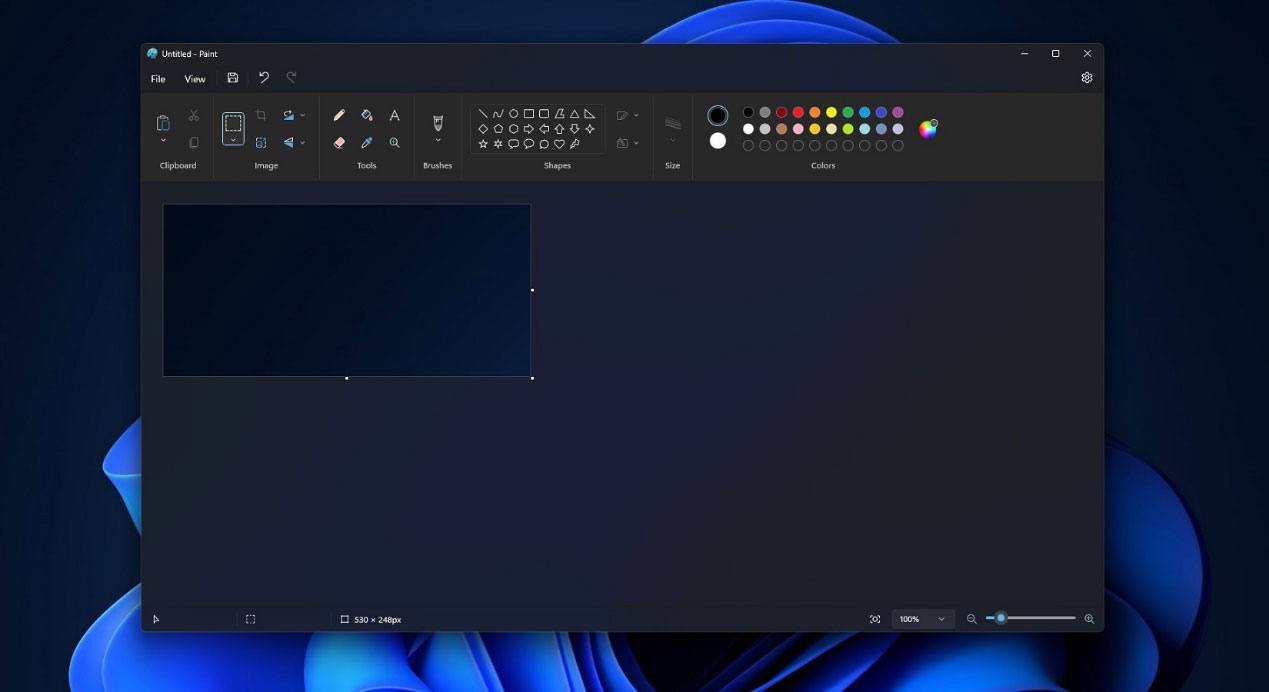 Windows 11 23H2 Paint dark mode