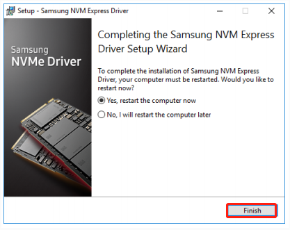 install NVMe driver