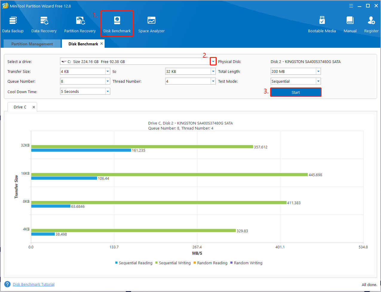 click Disk Benchmark